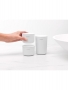 Brabantia, Set di 3 contenitori portaoggetti bianchi